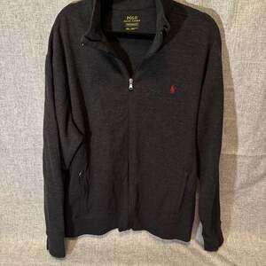 Polo Ralph Lauren Performance Gray Full Zip Mock Neck Logo Jacket XXL